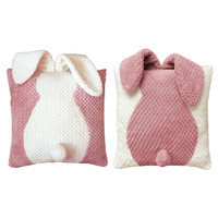 Подушка декоративная Кролик 40х40см розовая, арт.ПВ-Кролик Р