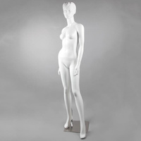 Манекен женский ростовой, скульптурный, цвет белый матовый LW-62(бел мат)