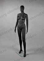 Манекен женский ростовой, для магазина одежды FAM-05/A-1(черн мат)