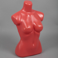 Манекен торс женский скульптурный, пластиковый, цвет телесный. Т-301