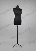 Манекен портновский регулируемый женский, цвет черный К-301-ИК(46-48)