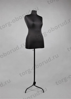 Манекен портновский регулируемый женский, цвет черный К-301-ИК(48-50)