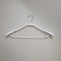 Вешалка-плечики для одежды, комбинированная, белая WL142-1(white)