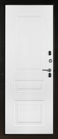 Входная дверь металлическая Tandoor Букле черный / Белый матовый 860х2050