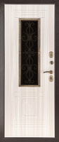 Входная дверь металлическая с ковкой Венеция-2 сандал белый 870x2050