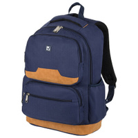 Рюкзак BRAUBERG STATES универсальный карман-антивор Bronx темно-синий 46х31х14 см 226349