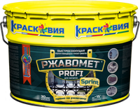Полуглянцевая быстросохнущая грунт-эмаль Ржавомет PROFI SPRINT База А 10 кг