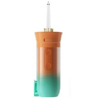 Ирригатор, ирригатор для зубов, ирригатор для полости рта, 3 режима, зарядка USB, 4 насадки в комплекте, оранжевый Mlika