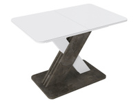 Кухонный стол Люксембург Тип 1 Ателье темный / Белый