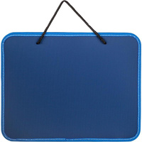Папка-портфель пластиковая А4 синяя (350х270 мм, 1 отделение)