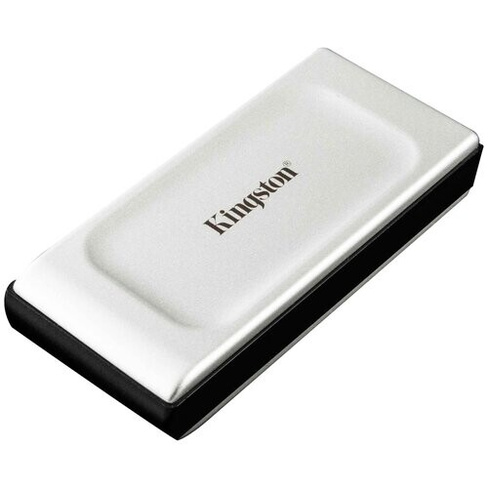 1 ТБ Внешний SSD Kingston XS2000, USB 3.2 Gen 2 Type-C, серебристый