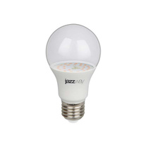 Лампа светодиодная PPG A60 Agro 9Вт A60 грушевидная прозрачная E27 IP20 для растений красн./син. спектр clear JazzWay 50