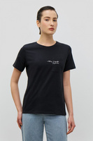 BAON Хлопковая футболка прямого кроя с вышивкой (арт. BAON B2323026)