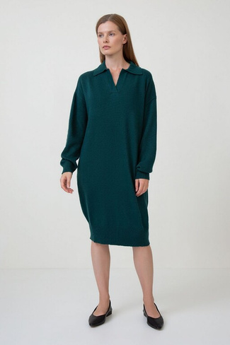 BAON Вязаное платье-поло с ангорой (арт. BAON B4523516)