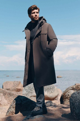BAON Пуховое пальто с простеганной подкладкой (арт. BAON B5223501)