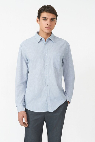 BAON Рубашка в полоску REGULAR FIT (арт. BAON B6623510)