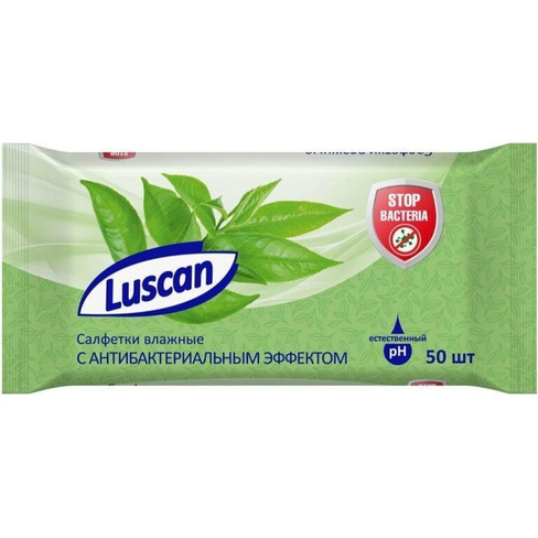Влажные антибактериальные салфетки Luscan 1027671