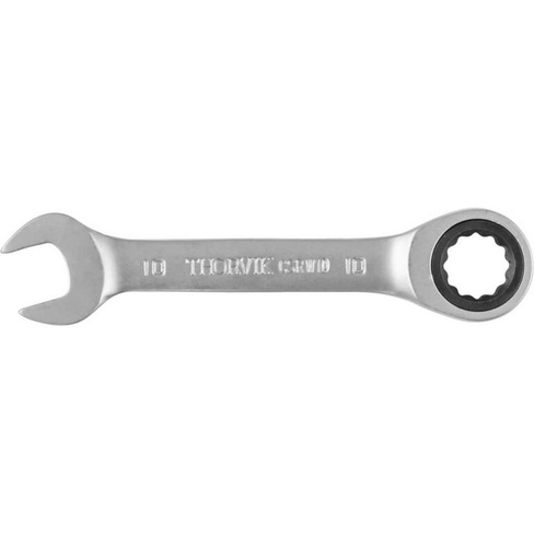 Комбинированный трещоточный короткий гаечный ключ THORVIK CSRW10