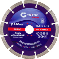 Сегментный алмазный диск CUTOP 60-15022