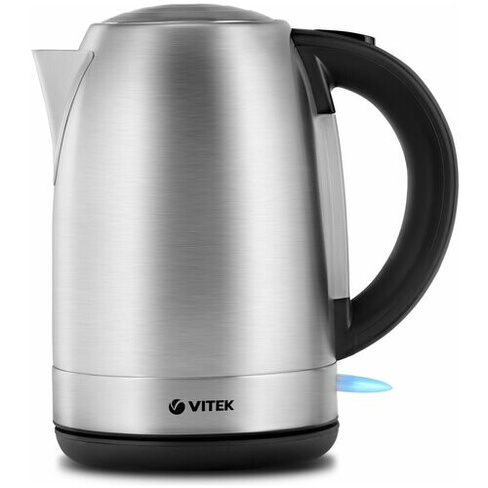 Vitek Чайник электрический 1.7л диск, нейлоновый фильтр, сталь VITEK