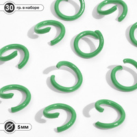 Кольцо соединительное, разъемное d=5 мм, (набор 30 г), цвет светло-зеленый Queen fair