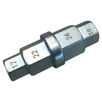 Головка шестигранная 3/8", 17, 19, 22, 24мм