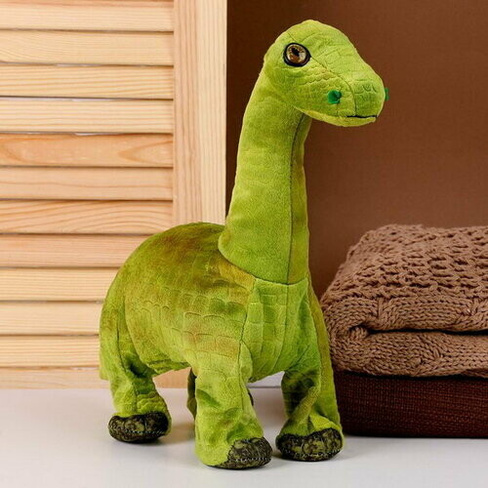 Мягкая музыкальная игрушка "Динозаврик", 31 см, цвет зелёный Сима-лэнд