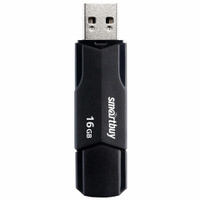 Флеш-диск 16 GB SMARTBUY Clue USB 2.0 черный SB16GBCLU-K