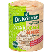 Хлебцы Dr.Korner Злаковый микс без соли пшеничные 90 г