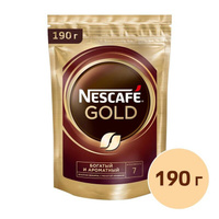 Кофе растворимый Nescafe Gold 190 г (пакет)