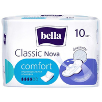 Прокладки женские гигиенические Bella Classic Nova Сomfort (10 штук в упаковке)