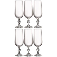 Набор бокалов для шампанского Crystal Bohemia Sterna стеклянные 180 мл (6 штук в упаковке)