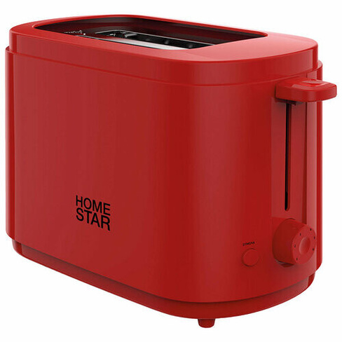 Тостер HomeStar HS-1050, цвет: красный, 750 Вт HOMESTAR