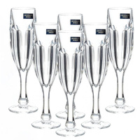 Набор бокалов для шампанского Crystalite Bohemia Safari стеклянные 100 мл (6 штук в упаковке)