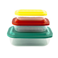 Набор контейнеров Uniplast Пикник-2 пластиковых 0.5/1/2.5 л 3 штуки (023-0018)