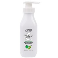 Kapous Professional Studio Professional - Йогуртовый шампунь для волос «Яблоко и огурец», 350 мл