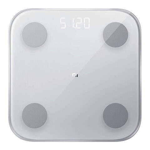 Весы напольные XIAOMI Mi Body Composition Scale 2 максимальная нагрузка 150 кг квадрат стекло белые NUN4048GL