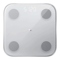 Весы напольные XIAOMI Mi Body Composition Scale 2, максимальная нагрузка 150 кг, квадрат, стекло, белые