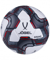 Мяч футбольный Grand, №5, белый/серый/красный Jögel