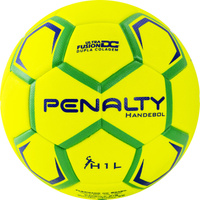 Мяч гандбольный PENALTY HANDEBOLA H1L ULTRA FUSION INFANTIL X 5203652600-U, размер 1, желто-зелено-с