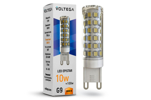 Лампа светодиодная VOLTEGA Simple Capsule VG9-K1G9warm10W 7038