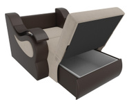 Кресло-кровать Меркурий 80, велюр, бежевый, коричневый M-lion мебель