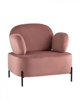 Кресло Кэнди с подлокотниками велюр пыльно-розовый M-lion мебель