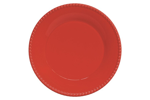Тарелка обеденная Tiffany, красная, 26 см Easy Life (60788)