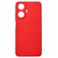 Чехол-накладка для Realme C55 Silky soft-touch, красный силикон