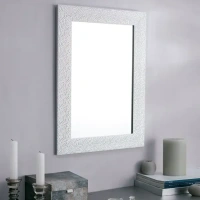Зеркало в раме «Мозаика» 50х70 см цвет белый Без бренда Декоративное зеркало с рамой Зеркало декоративное