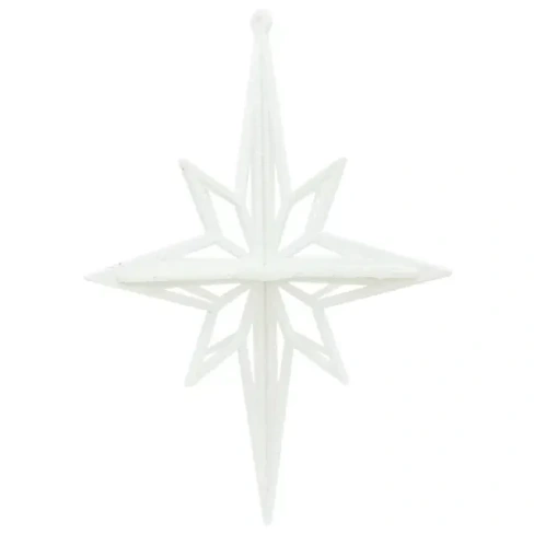 Новогоднее украшение Ромб 12x12 см цвет белый Без бренда