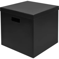 Коробка складная для хранения 30x31x31 см картон черный 2 шт STORIDEA FC2571KB-B S/2
