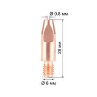 140.0054/MD0009-78 Наконечник М6х28х0.8 (CuCrZr) VARTEG