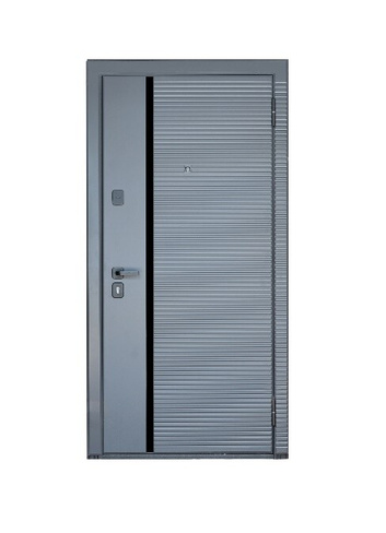 Входная дверь Модель 547 МДФ-МДФ1 Серый камень/белая матовая